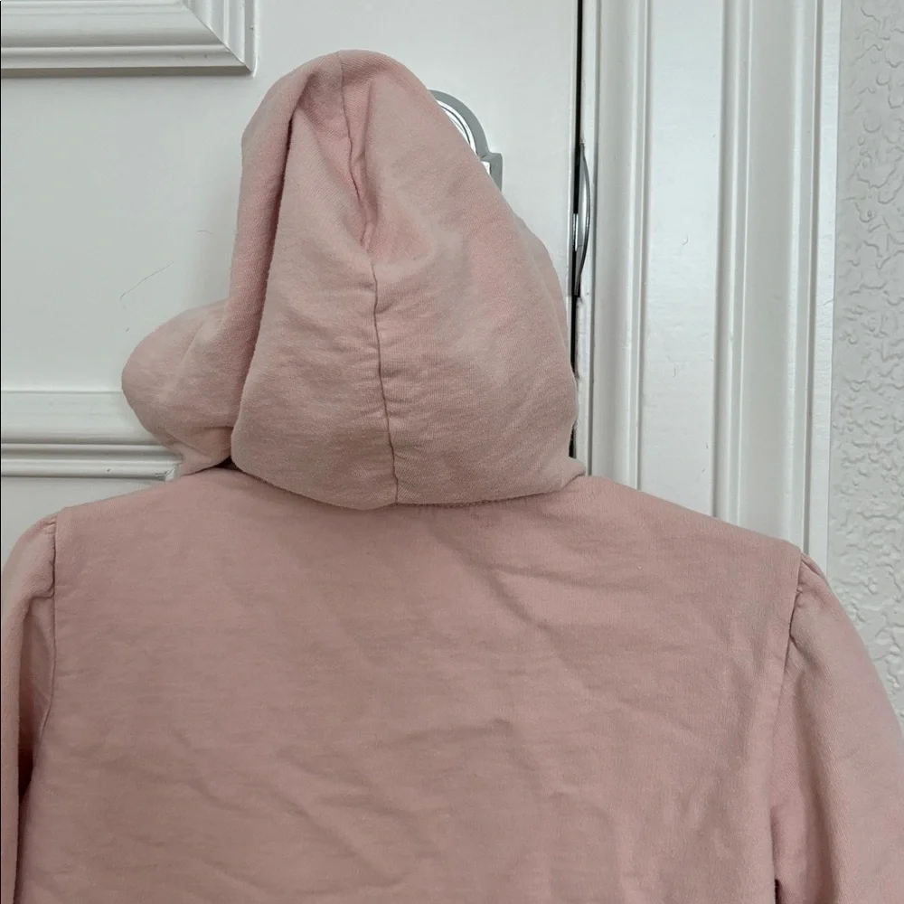Mayoral Blush Pink Cotton Hoodie with Eyelet Detail